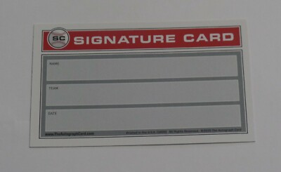 MAGGLIO ORDONEZ SIGNED AUTO'D 3X5 IC SIGNATURE CARD INDEX