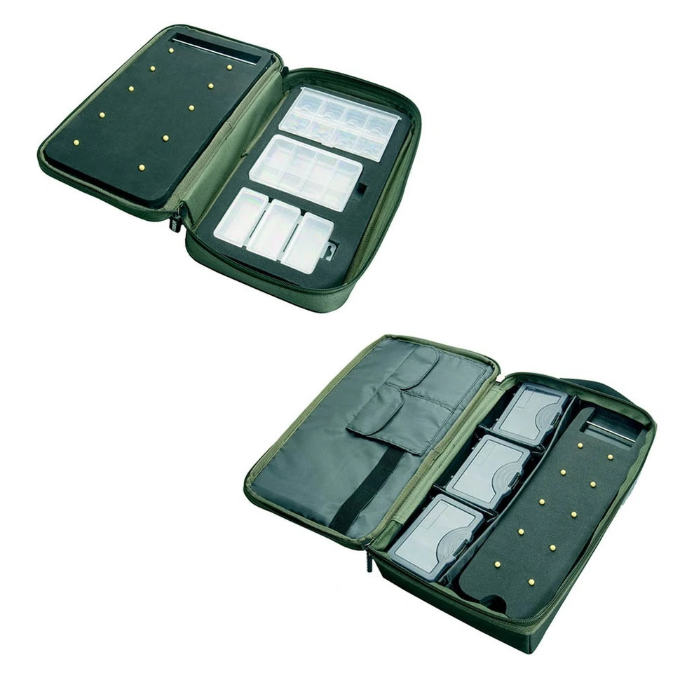 MIVARDI Vorfachtasche mit Vorfachaufwickler Vorfachmappe Karpfen Rig Tasche Tackle Box