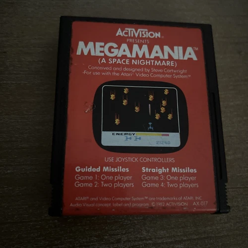 Megamania (Atari 2600, 1982) *CARTRIDGE ONLY*TESTED* VGC