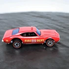 Hot Wheels 1969 Redline Olds 442 Fire Dept Chief Red Diecast Car 1/64 USA