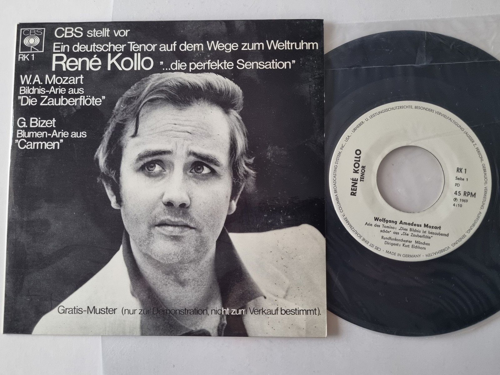 René Kollo - ...die perfekte Sensation 7'' Vinyl Germany PROMO