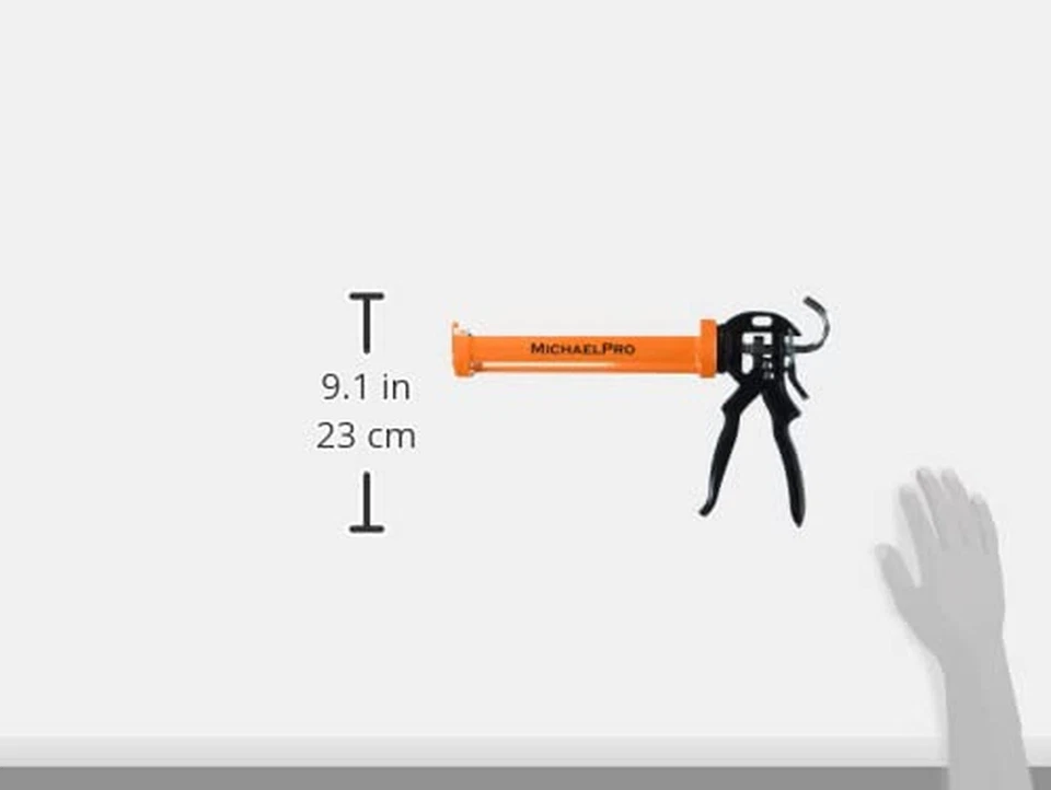 Pistola de calafateo profesional sin goteo MichaelPro MP013004 con relación de empuje 18:1... Foto 2 de 2