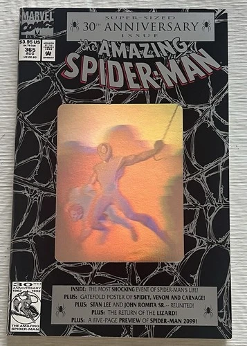 Amazing Spider-Man 365-NM/MINT-30Th Anniversary Hologram Issue-1992 Marvel