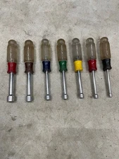 Vintage Craftsman (7PC) SAE Nut Driver Set Ball End USA Nice Set