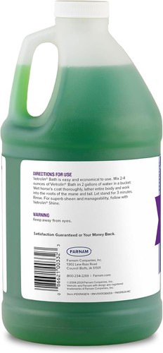 Farnam Vetrolin Bath, Ultra-Hydrating Argan Oil Conditioning Shampoo, Enhances S - Picture 11 of 14