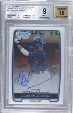 2012 Bowman Draft Chrome Picks Albert Almora #BCA-AA BGS 9 MINT Auto 0t3