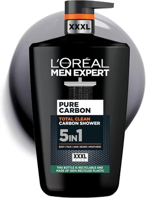 L'Oreal Men Expert Pure Carbon Shower Gel Large XXL 1L UK