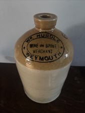 Rare Antique W. H. Hurdle Weymouth Stoneware Flagon Wine & Spirit Merchant.