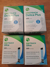 200 ALL SEALED ONE TOUCH ULTRA TEST STRIPS  200 DELICA PLUS LANCETS 3/31/26 A