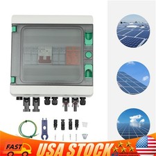 DC 500V / 1000V Solar PV Combiner Box 2 Strings Circuit Breaker For Solar Panel