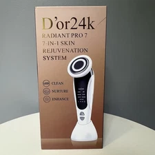 D'or24k Radiant Pro 7-in-1 LED Skin Rejuvenation 4 Youthful Skin MSRP $5900 NIB