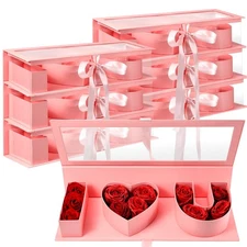 6 Pcs Mother's Day Gift Empty Mom Fillable Flower Gift Boxes Cardboard Heart ...