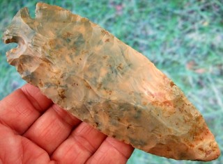 Super Fine Multi Colored 5 5/8" Ohio St Charles Dovetail Butler COA Arrowheads