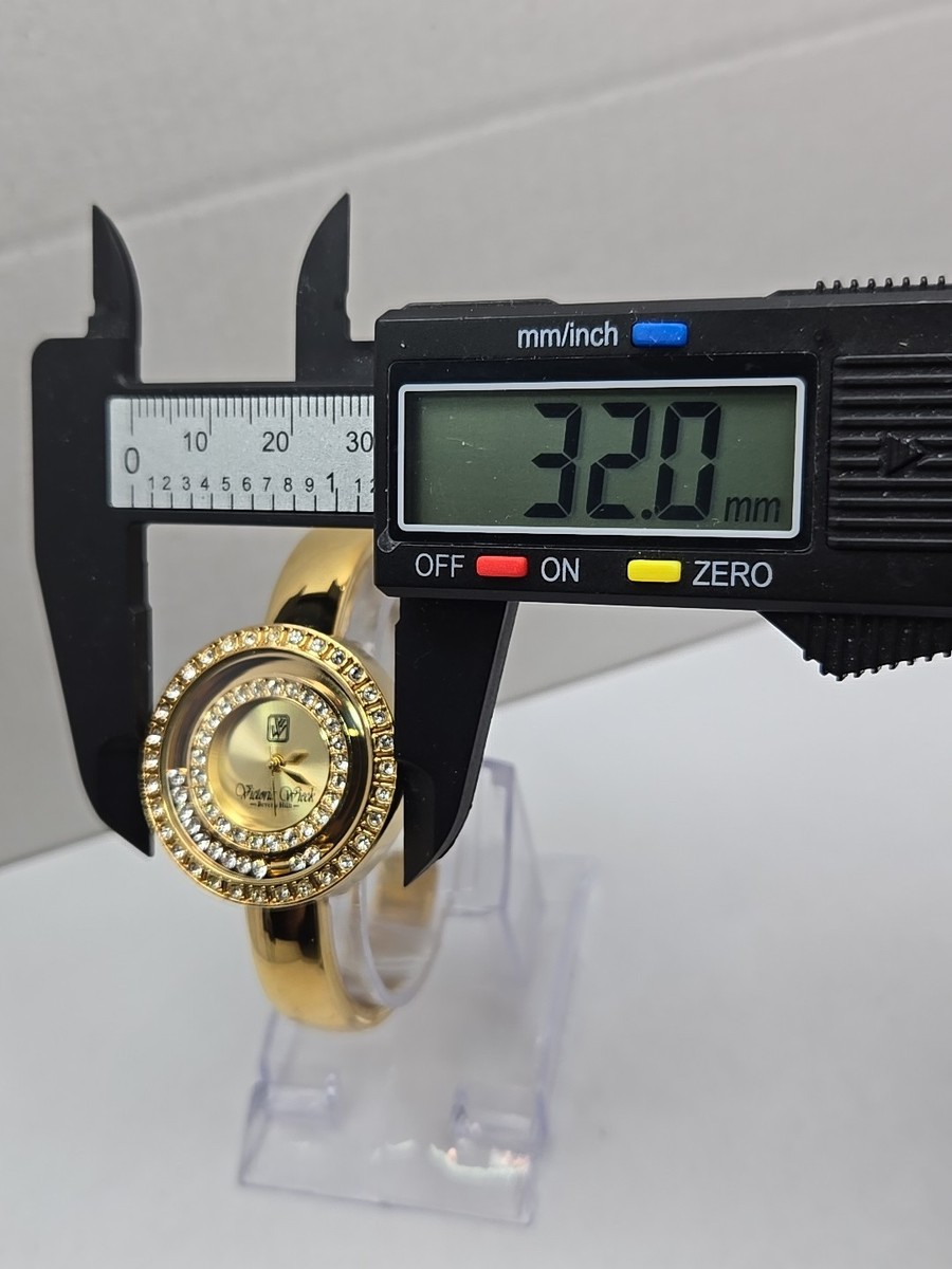 Victoria Wieck Floating Crystal Cuff Watch Gold Womens  display picture 1
