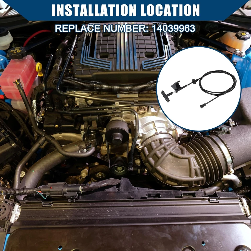 Nº14039963 / Capó/Cable de liberación para Chevrolet Suburban C10 1984-1986 para GMC Su Foto 2 de 4