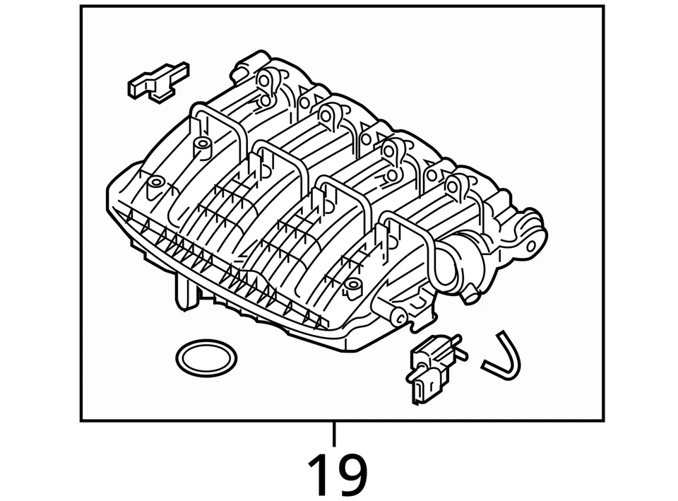 Оригинальный впускной коллектор в сборе для Volkswagen Atlas Jetta GTI 2015-2025 годов выпуска - Изображение 4 из 4