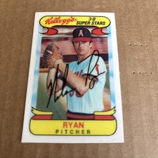 1978 Kelloggs 3-D Super Stars NOLAN RYAN #51 Angels Baseball Card (f5)