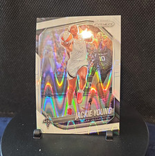 Panini 2025 Prizm WNBA Jackie Young #23 White Seismic Prizm Las Vegas Aces