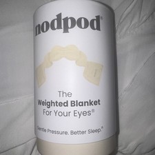 NODPOD Weighted Eye Mask Sleep Mask Bone Color Calming Stress Relief