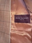 Brook Taverner Dusk Rose Linen Wool Windowpane Blazer Jacket 46R New w.o. Tag — photo 2