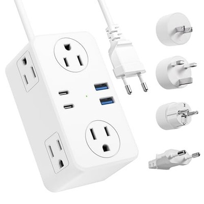 European Travel Plug Adapter, EU/UK/US Travel Plug Adapter Power All Europe