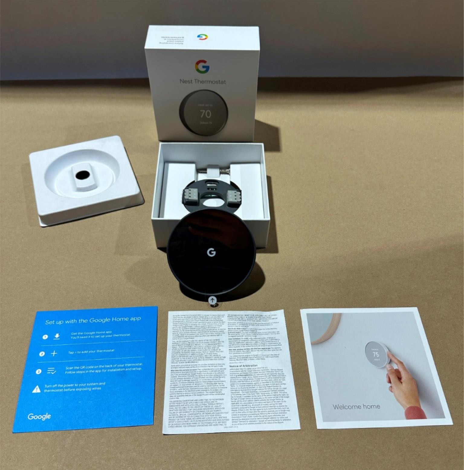 Google Nest Smart WiFi Thermostat Charcoal