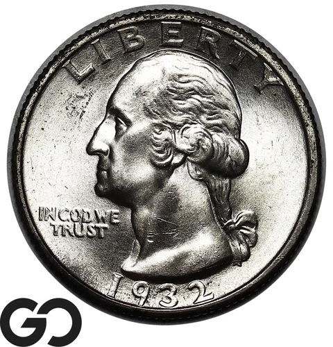 1932-S Washington Quarter, Gorgeous Superb Gem BU++ Popular Key Date Blazer!