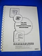 Hammarlund Communications Receiver HQ-180 Manual ~ reprint~ Ham Radio (Free Ship