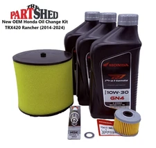 Honda TRX420 Rancher TRX420 TM FM FE TE Oil Change Kit Air & Oil Filter NGK Plug