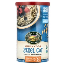 Organic Whole Grain Oats, Quick Cook Steel Cut, 24 oz (680 g)