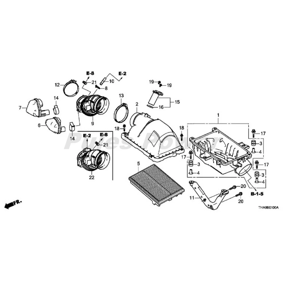 37980RPYG01 Hitachi OEM Mass Air Flow Sensor For Honda Civic Clarity 2017-2021 - Image 4 of 4