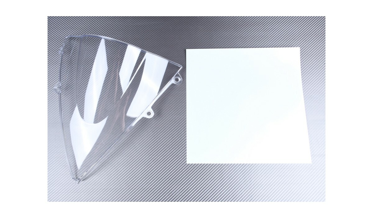 Bulle MV AGUSTA F3 675 saute-vent transparent et carbone blanc 2011-2021 - 3