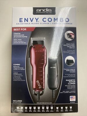 Andis Envy  Combo_Adjustable_Clipper_&_Trimmer_#74020