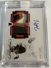 2021 Panini Flawless Joey Bart /20 Rookie Patch Auto Encased RC Ruby Giants
