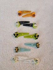 5 PAIRS MULTICOLORED FUN HALLOWEEN CHARACTERS GIRL HAIR CLIPS
