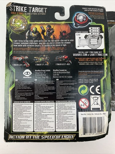2- WOWWEE LIGHT STRIKE COLOR CHANGING TARGETS 3404 W/ SOUND EFFECTS - Picture 3 of 3