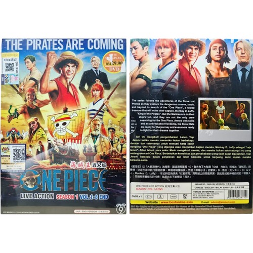 DVD TV Series One Piece Live Action Season 1 Vol 1-8 End All Region Freeship - Picture 3 of 7