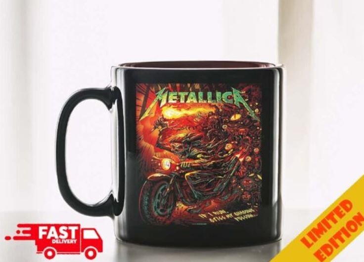Metallica If I Run Still My Shadow Follow By Munk One All Six Fifth Member Mug