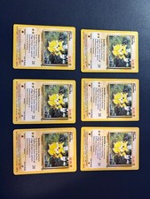 LOTTO di 6 CARTE POKEMON VINTAGE ITA  SET BASE JUNGLE & FOSSIL  NO HOLO OTTIME