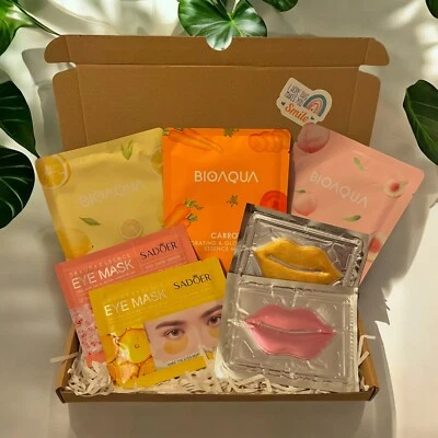 CIORGLOW Skincare Beauty Box Pamper Hamper Facemask Gift Set For Her Birthday Kit Summer