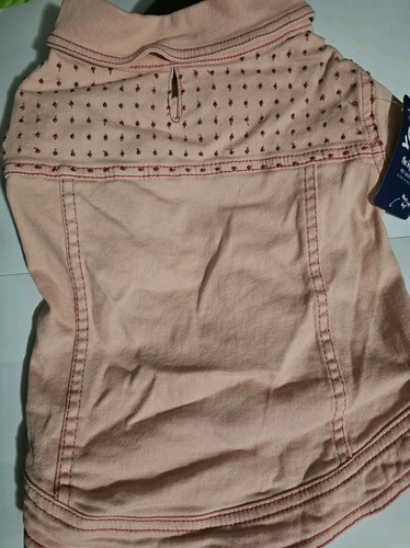 YOULY Pink Denim Jacket for Dogs, Medium