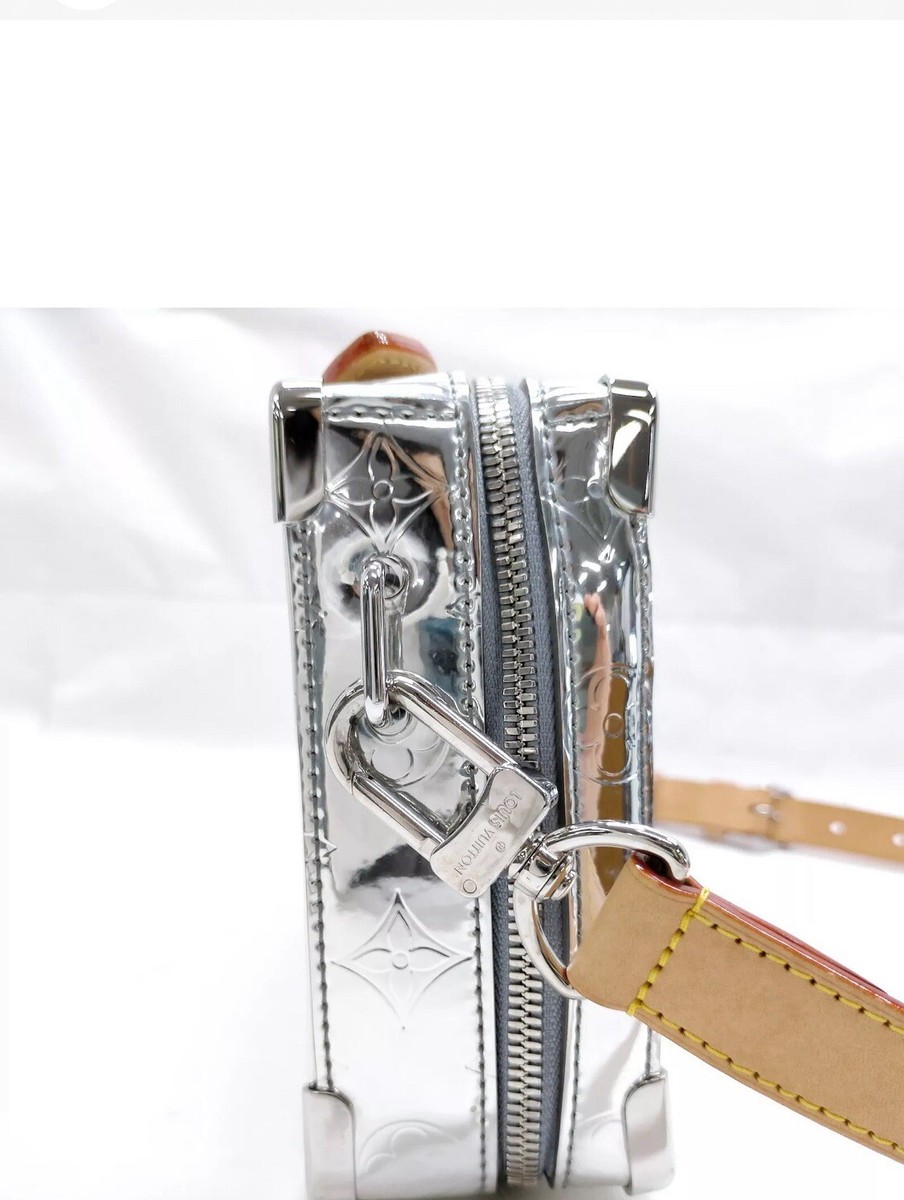 Louis Vuitton Soft Trunk Silver Crossbody Monogram Mirror Louis Vuitton Soft Trunk Silver Crossbody Monogram Mirror