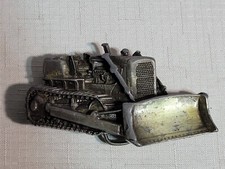 1978 Vintage Tractor Backhoe Bulldozer Construction Belt Buckle USA Bergamot