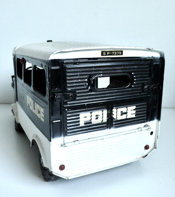 Jouet Miniature JRD Citroën HY Police - Tôle - 35 Cm - Échelle 1/10 - 1961 - Bon état