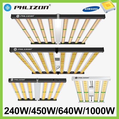 Phlizon FD4800 6500 9600 w/Samsung LED Grow Light 8Bar Indoor Plant Lamp Veg 