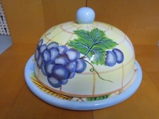 Käseglocke  rund   26 cm Burgund Magu  Keramik Neu