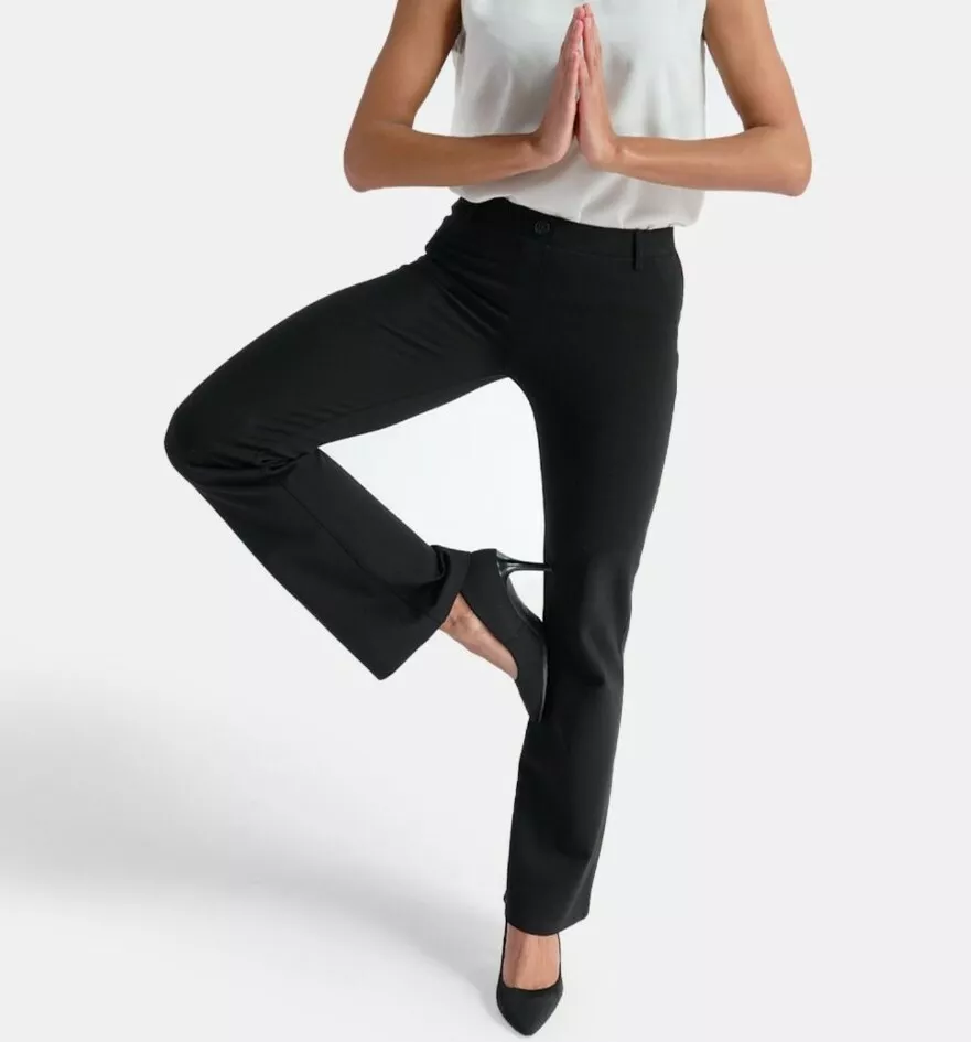 BetaBrand Dress Full Pant Yoga Pants Straight-Leg Stretch Side Panelled  sz.SP