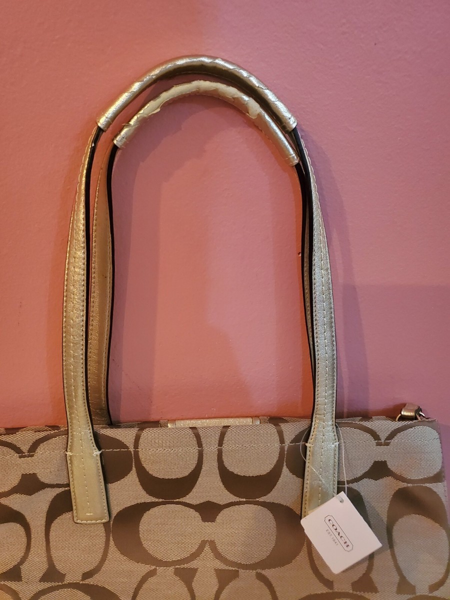 Coach Y2K RARE Signature Stripe Tote Bag AUTHENTIC (New with