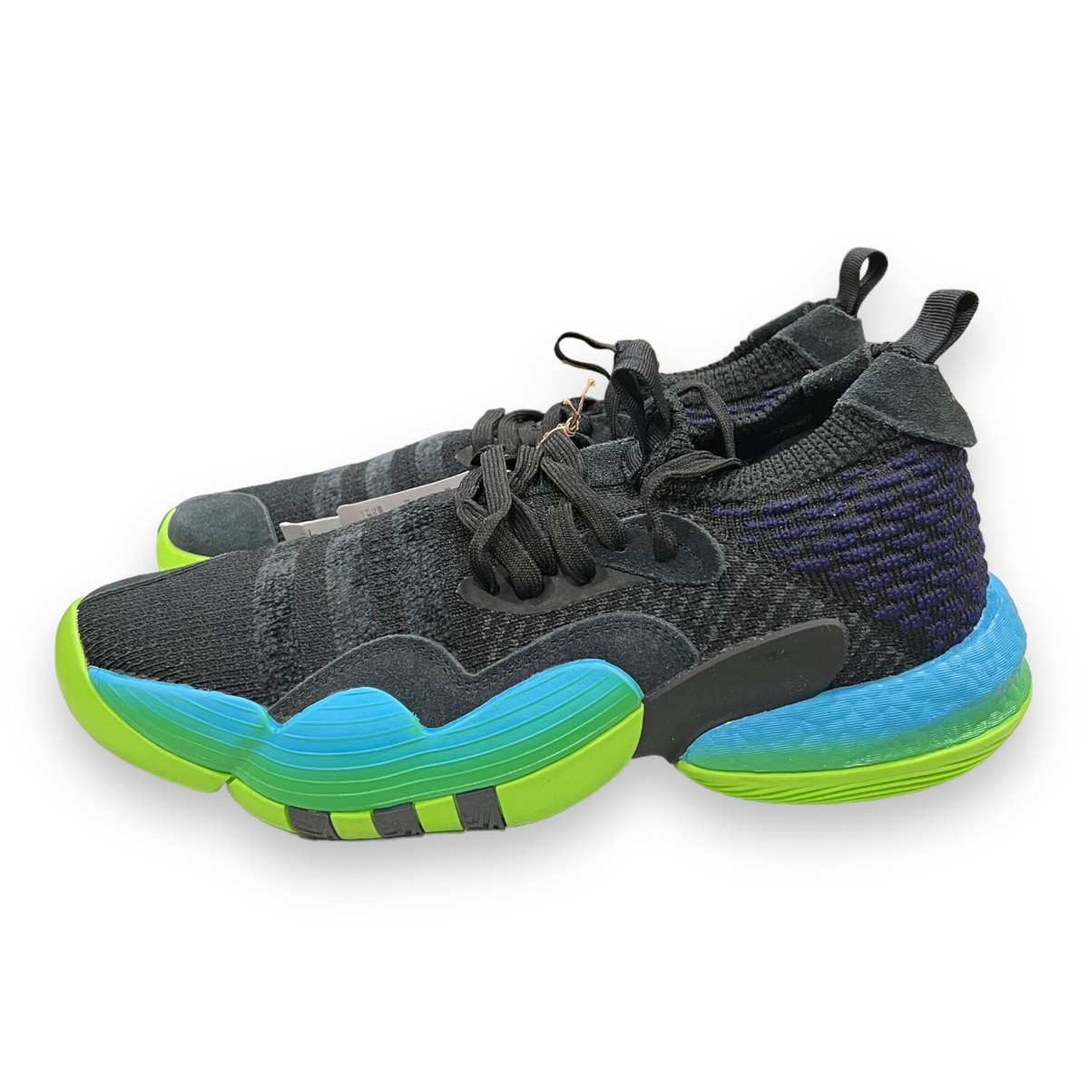 Adidas Trae Young 2 Shoes Black Blue Green Men\'s H06473 Mens size 10.5 NWT NWT Adidas Boost Trae Young 2.0 Basketball Shoes Black  main image 2