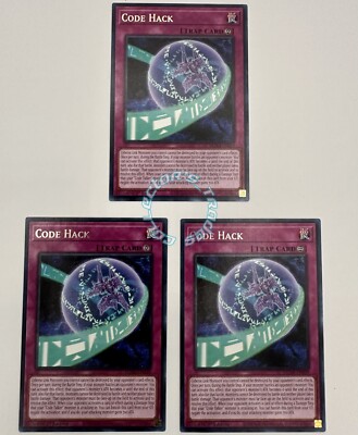 3x ''Code Hack'' MZMI-EN039 (R) Yu-Gi-Oh! Maze of Millennia NM